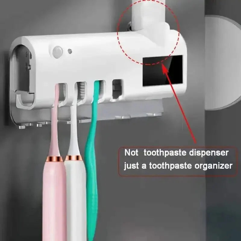 Wall-Mounted UV Toothbrush Holder
