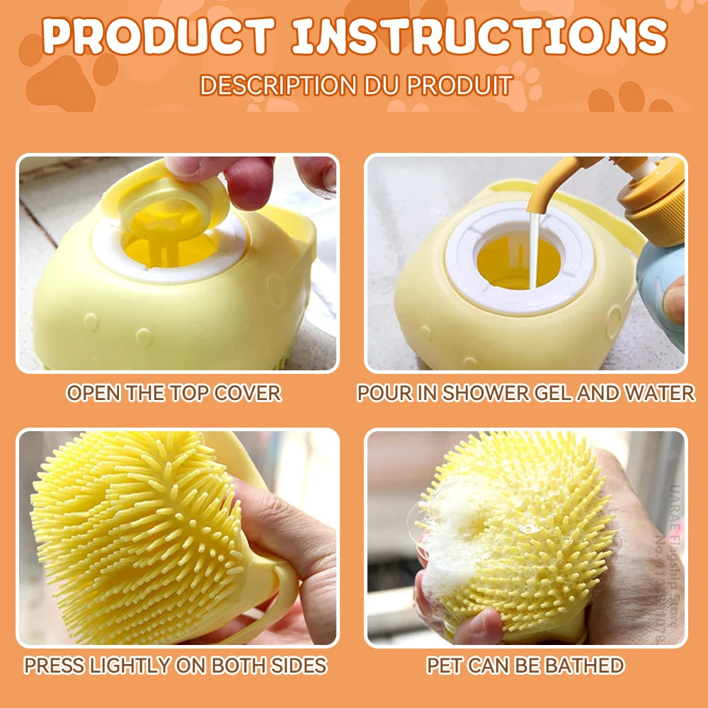 Silicone Shampoo Bathing Brush