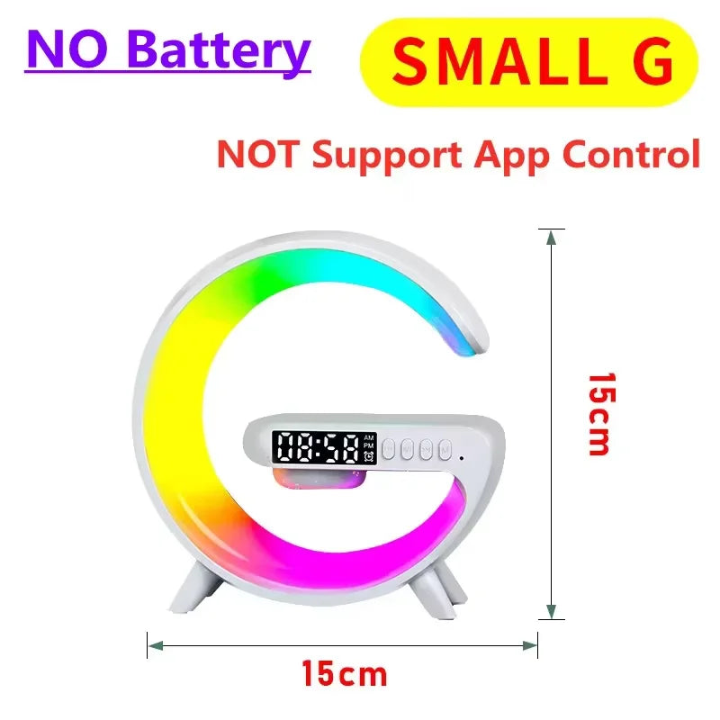 Wireless Charger Stand RGB Alarm Clock