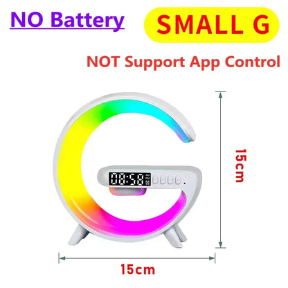 Wireless Charger Stand RGB Alarm Clock