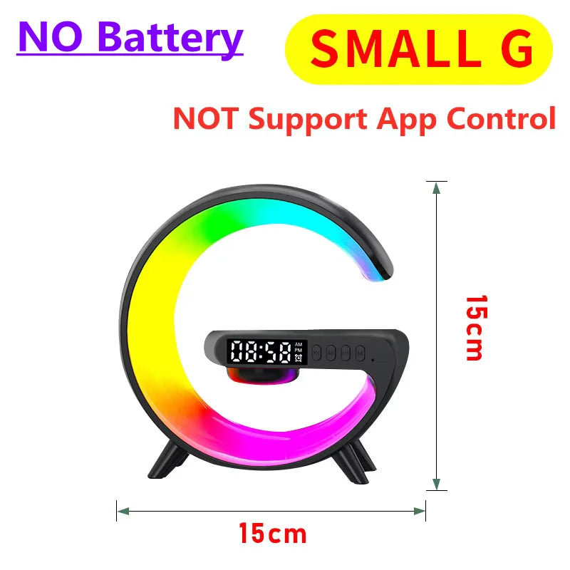 Wireless Charger Stand RGB Alarm Clock