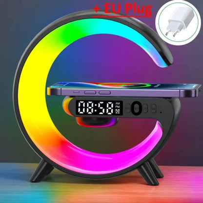 Wireless Charger Stand RGB Alarm Clock