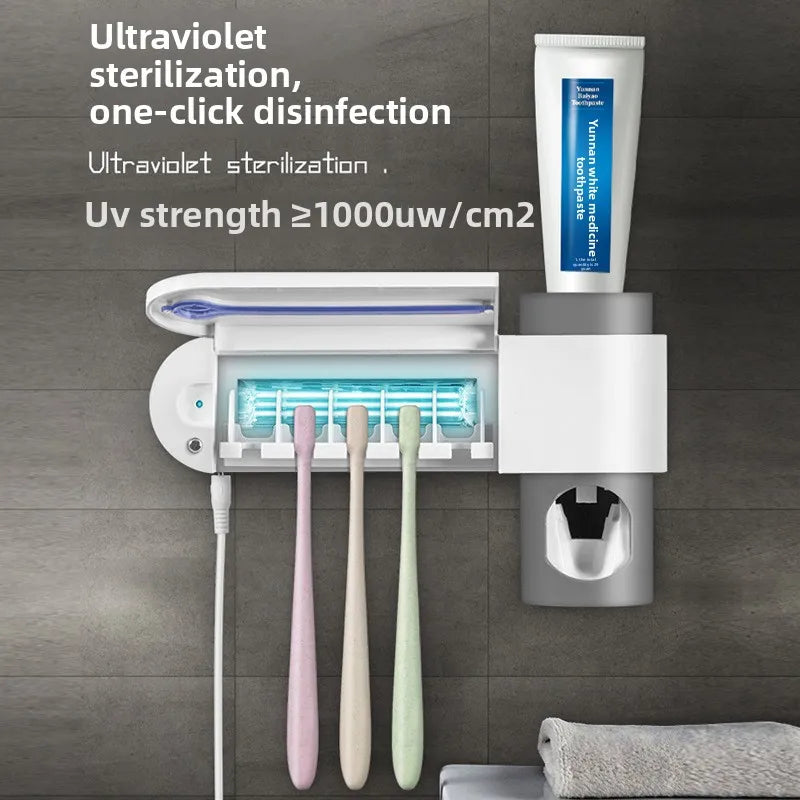 Wall-Mounted UV Toothbrush Holder