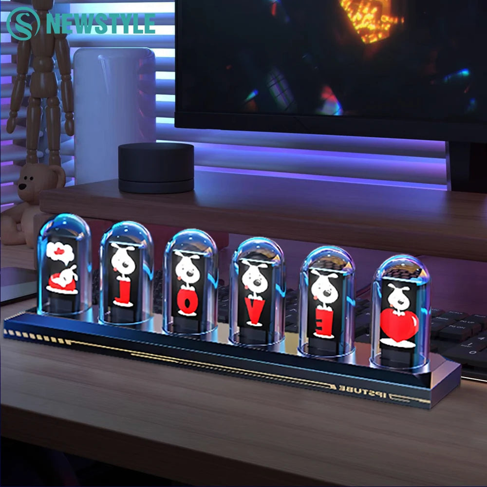 RGB Nixie Tube Clock Night Light