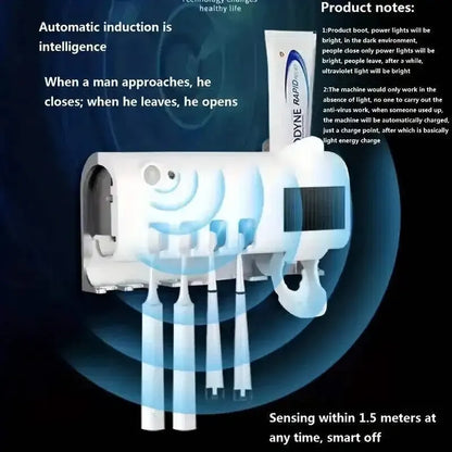 Wall-Mounted UV Toothbrush Holder