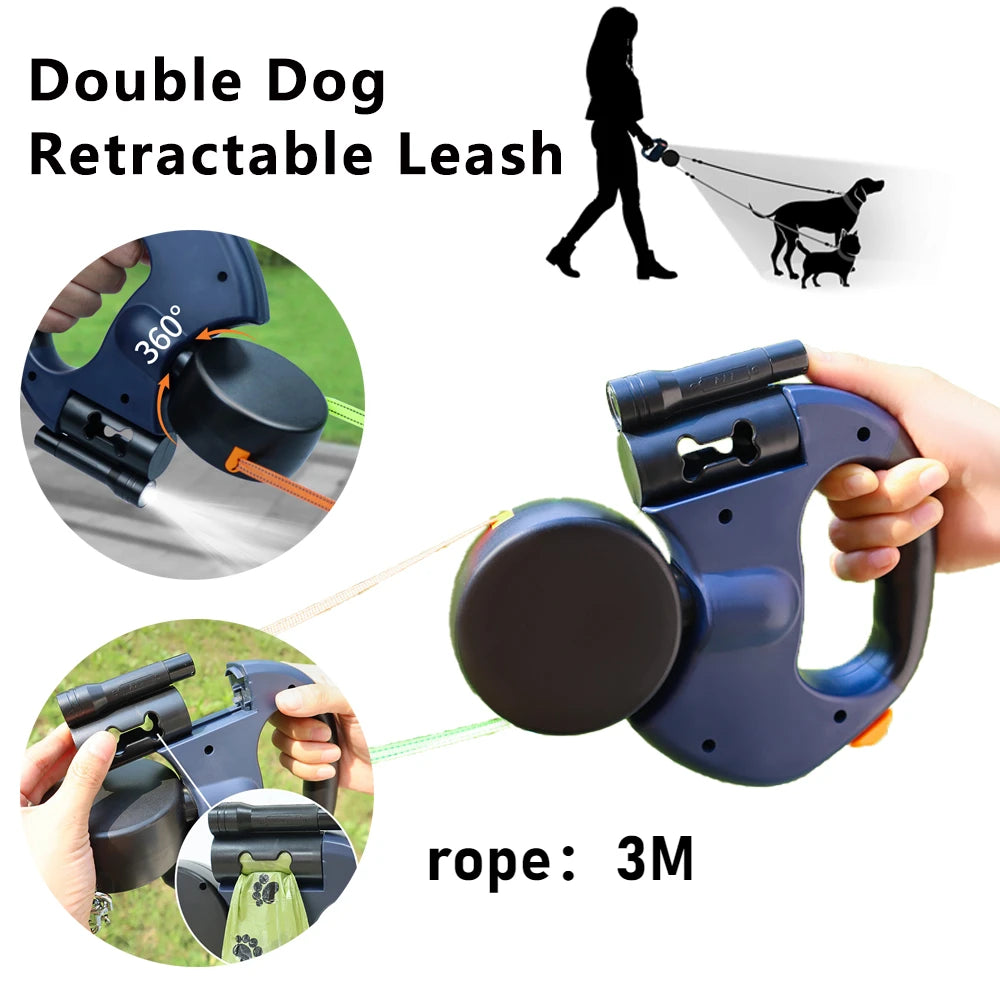 Retractable Dual Leash